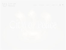 Tablet Screenshot of cityofpeace.com